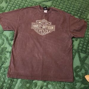 Harley-Davidson Brown Men's T-Shirt